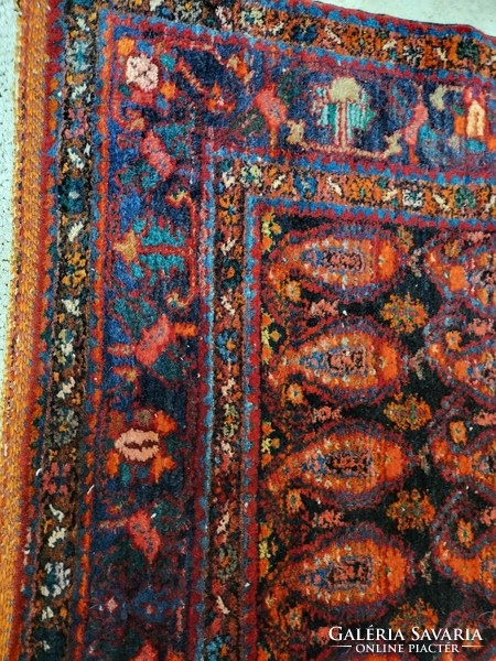 Botah pattern Malay 127x220 cm wool Persian carpet mz236