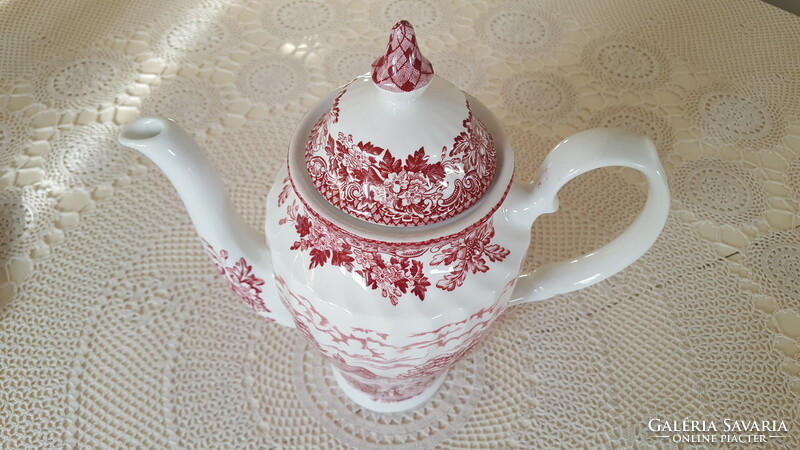 Merrie olde England earthenware tea and coffee pot, jug