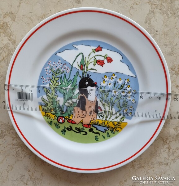 Zsolnay small mole fairy pattern porcelain flat plate