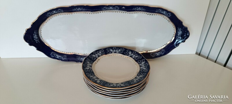 Zsolnay pomadour ii. Sandwich set