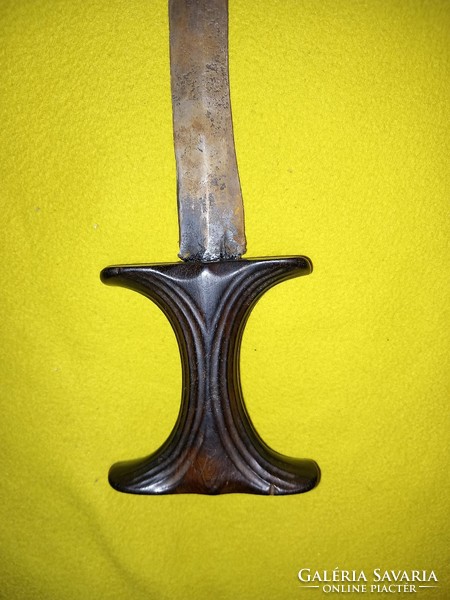 Old 19th C. - I rare Sudanese curved kinjal kinjal dagger combat knife