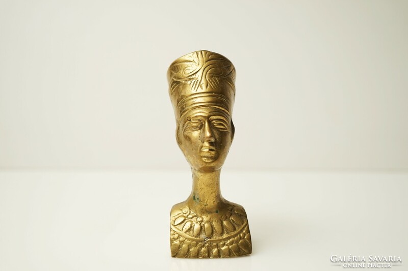 Copper Egyptian Neferite head / heavy / statue