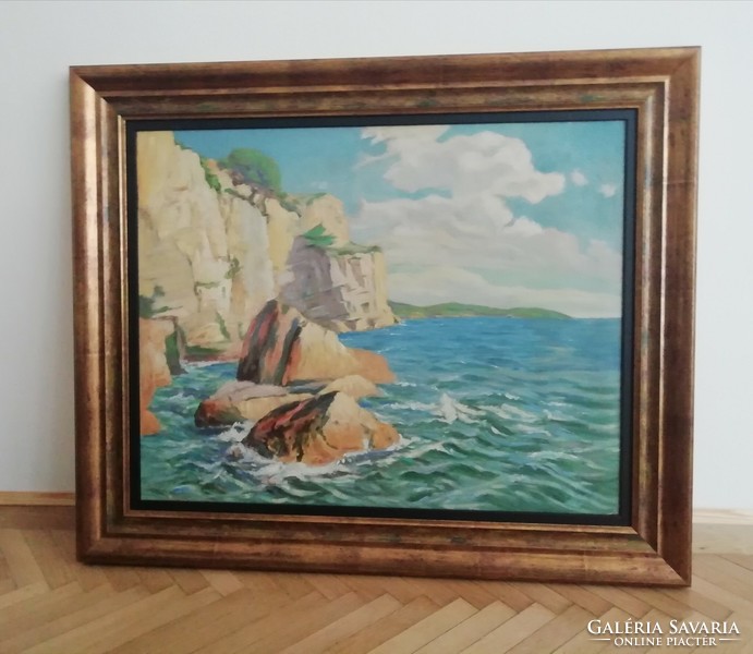 Feliks Kazimierz Wygrzywalski -Capri,o.vaszon festmény