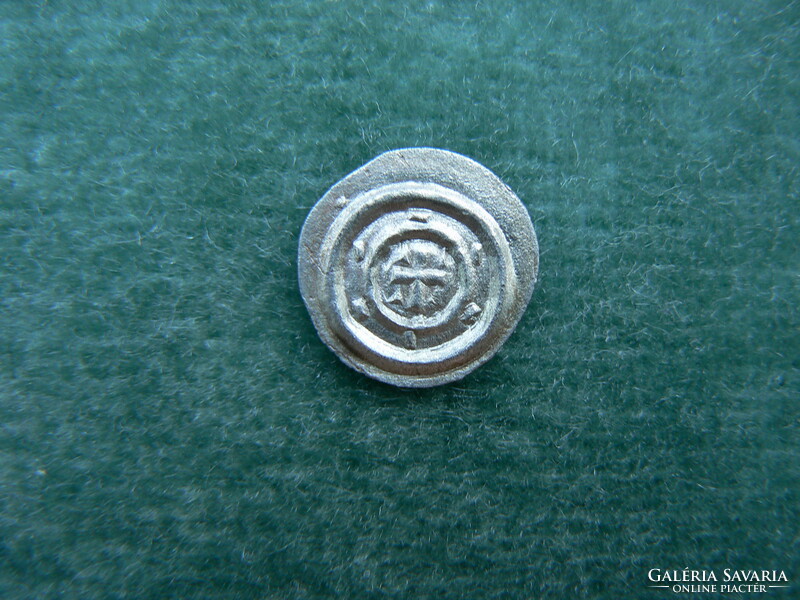 II. Béla silver denarius éh 53. (1131-1141) Unc. (1 Line depends., 1 Line water no. Szigla!) Original!!!