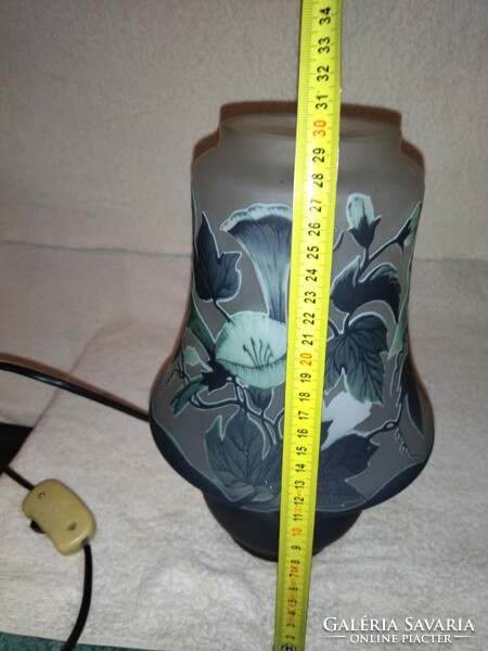 Beautiful colorful vintage flower pattern galle lamp