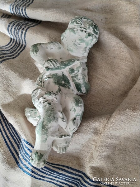 Plaster, decorative angel face - with a vintage character