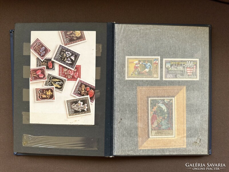 Stamp album with Hungarian stamps