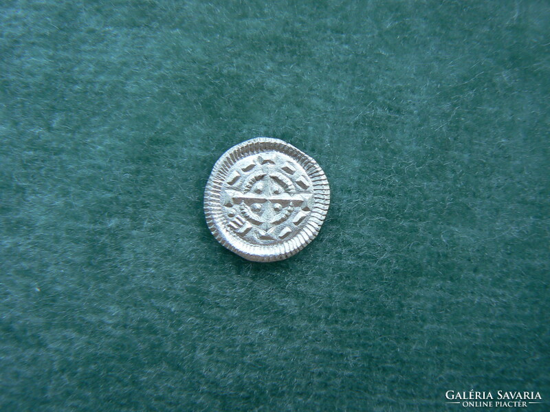 II. Béla silver denarius éh 53. (1131-1141) Unc. (1 Point sigla!) Original! (Collection of vowel variations)