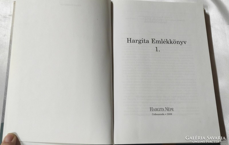 Hargita memorial book 1. Imre Ferencz (ed.)
