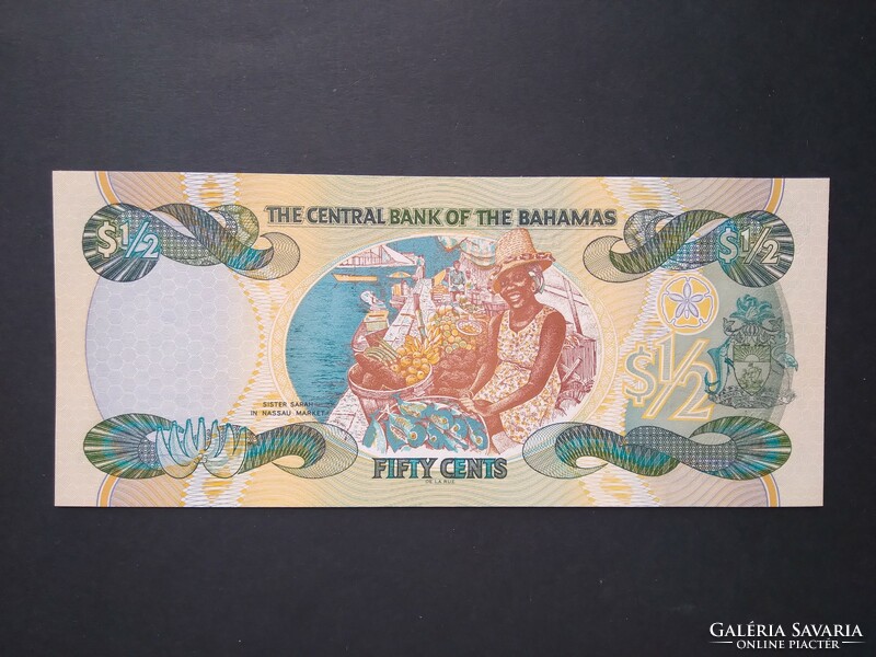 Bahamas 50 cents 1/2 dollar 2001 oz