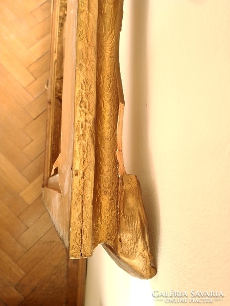 Antik régi háború előtti arany Blondel képkeret 71x57 cm képhez