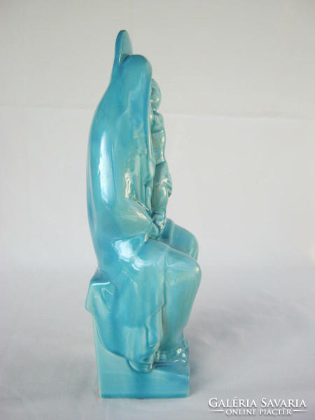 Madonna with baby glazed ceramic 29 cm