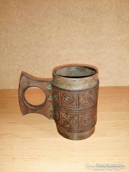Retro leather cup holder (14 / d)