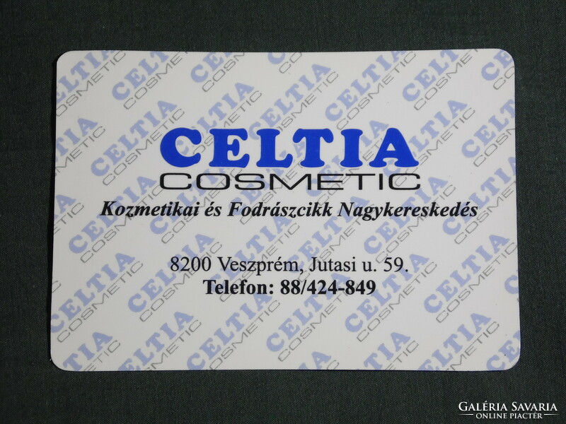 Card calendar, celtia cosmetic hairdressing trade, Veszprém, 2000, (6)