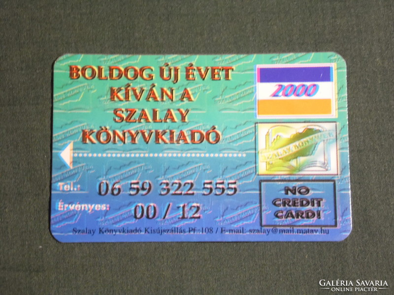 Card calendar, szalay könyvkiadó kft., Kisújszállás, 2000, (6)