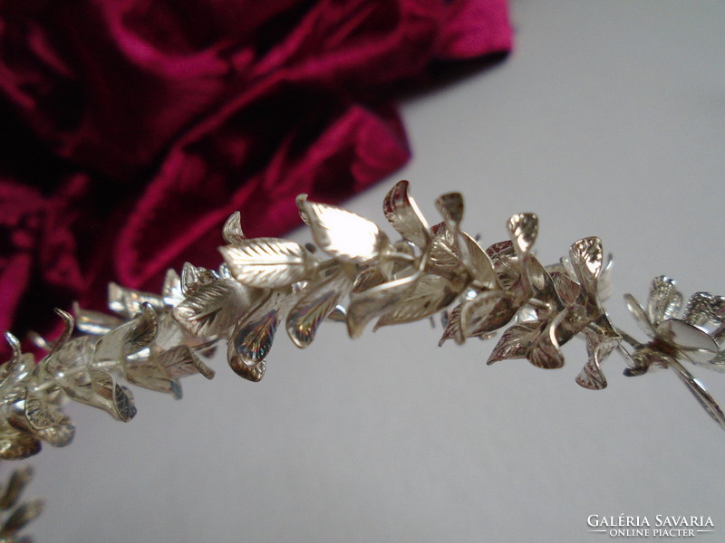 Handmade tiara and pin.