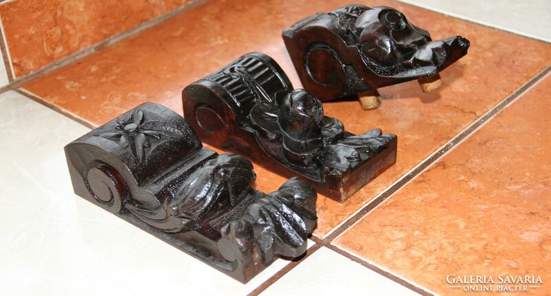 Tin German carving, carving, ornament 3 pcs. (8)