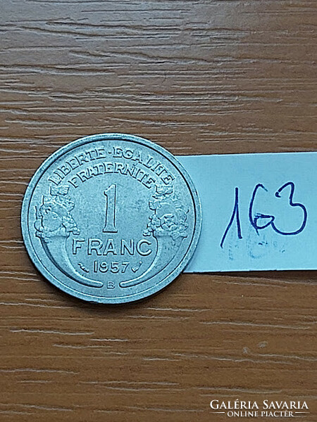 FRANCIAORSZÁG 1 FRANK 1957 B,  ALU.  163