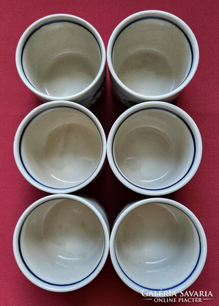 6 pcs porcelain coffee tea cup ice cream bowl bowl field tree with bird pattern