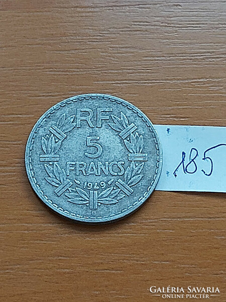 France 5 francs 1949 b, alu. 185