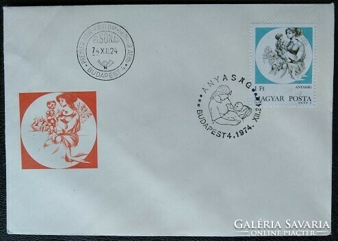 F3001 / 1974 maternity stamp on fdc