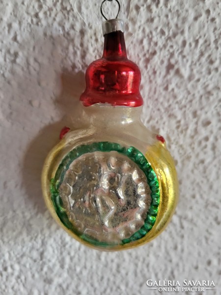 Retro, old, glass Christmas tree decoration_water bottle