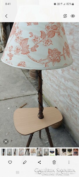 Retro standing lamp, lampshade