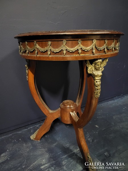 Round empire table, small table, folding table, statue holder, pedestal