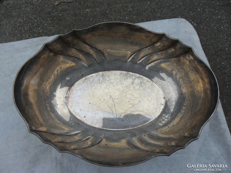 Silver offering bowl fruit offering