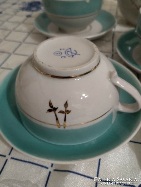 Orosz szovjet Dovbysh porcelán teás készlet