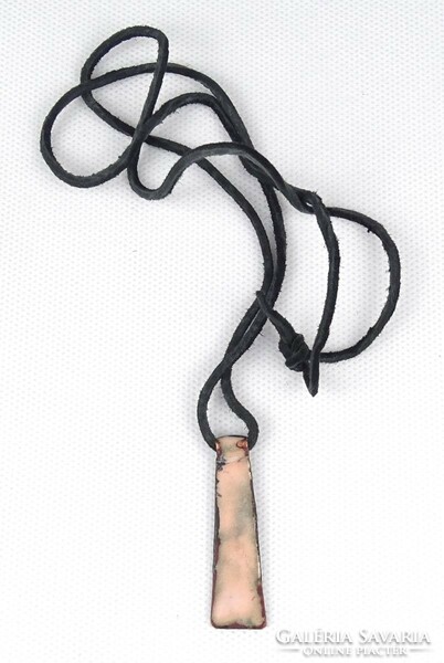 1Q372 barkos bea: fire enamel necklace