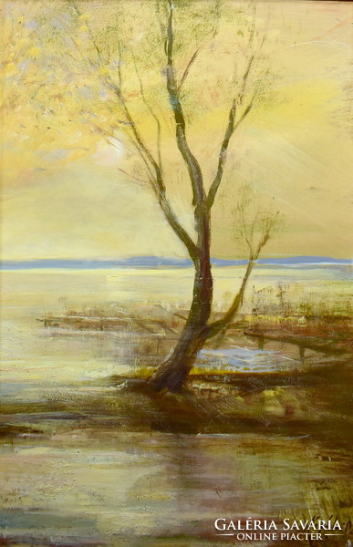 Otto Vágfalvi (1925 - 2015) late autumn - Balaton landscape