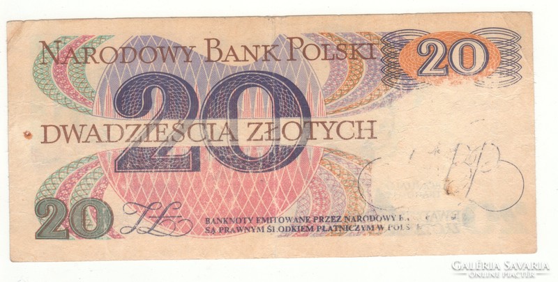 20 ZLOTYCH 1982 LENGYELORSZÁG