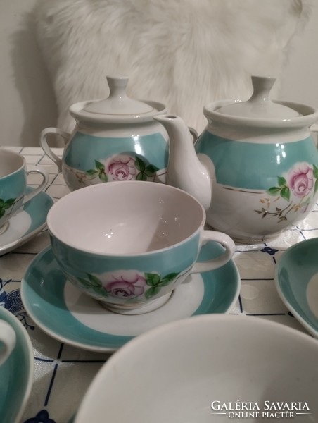 Russian Soviet Dovbysh porcelain tea set