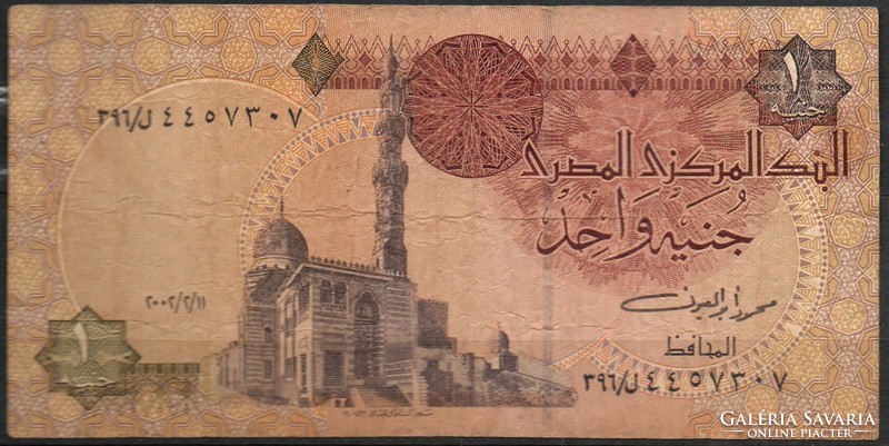 D - 037 - foreign banknotes: 1999 Egypt 1 pound