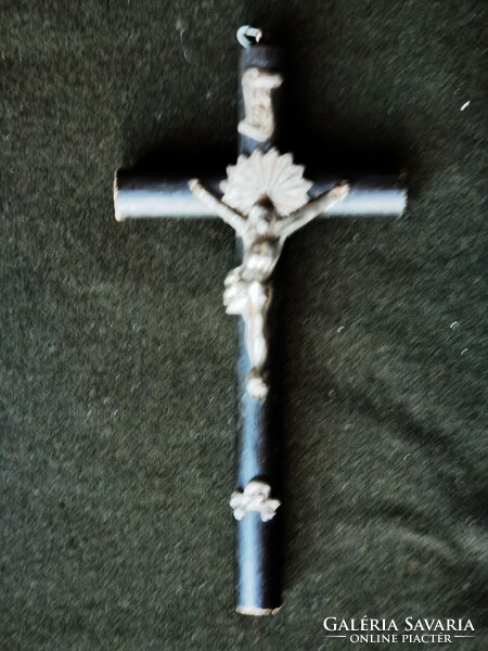 Antique, small-sized crucifix with pleh Christ