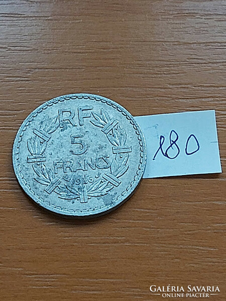 France 5 francs 1946 alu. 180