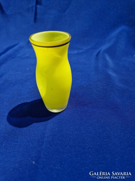 Citromsága üveg mini váz ibolyás váza