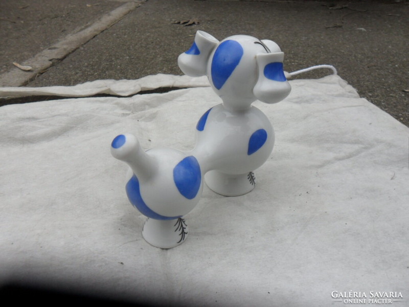 Retro pipe dog porcelain rare collector's item