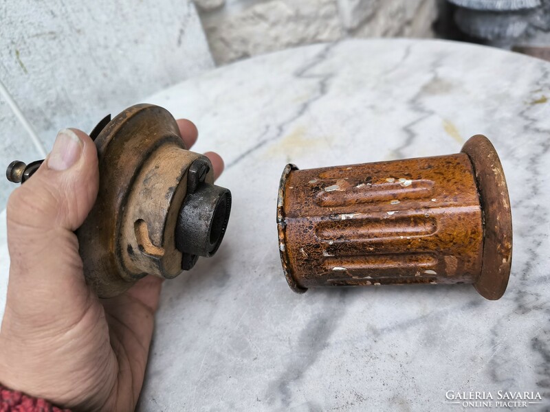 Antique glass grinder coffee grinder