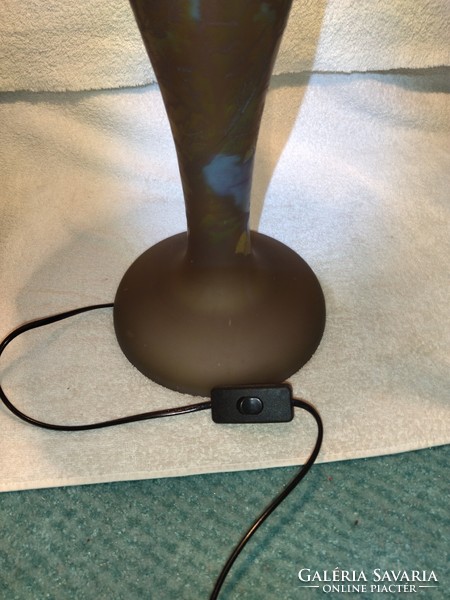 Hatalmas magas Ritka Gyönyörű színes szitakötő  mintás Gallé  lámpa 62cm