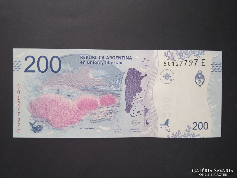 Argentína 200 Pesos 2016 Unc