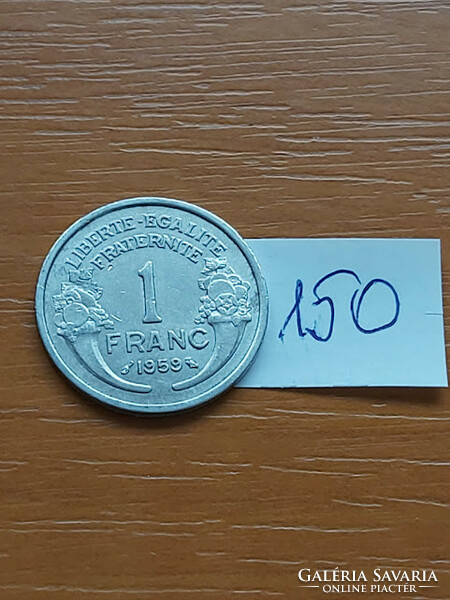 FRANCIAORSZÁG 1 FRANK 1959  ALU.  150