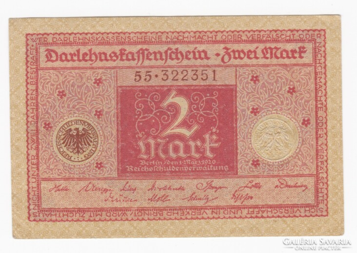Two brand banknotes Berlin 1920