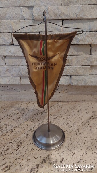 Malév hungarien airlines table flag, advertising carrier