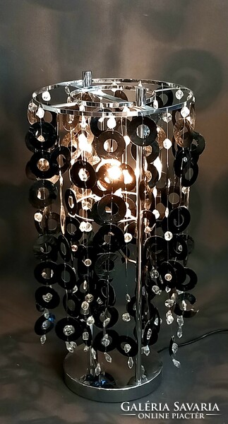 Kagyló króm asztali lámpa  ALKUDHATÓ Art deco design