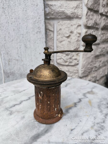 Antique glass grinder coffee grinder