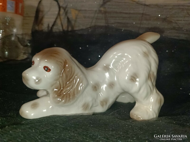 Nagyméretű porcelán kutyus