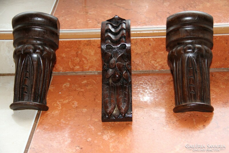 Tin German carving, carving, ornament 3 pcs. (7)