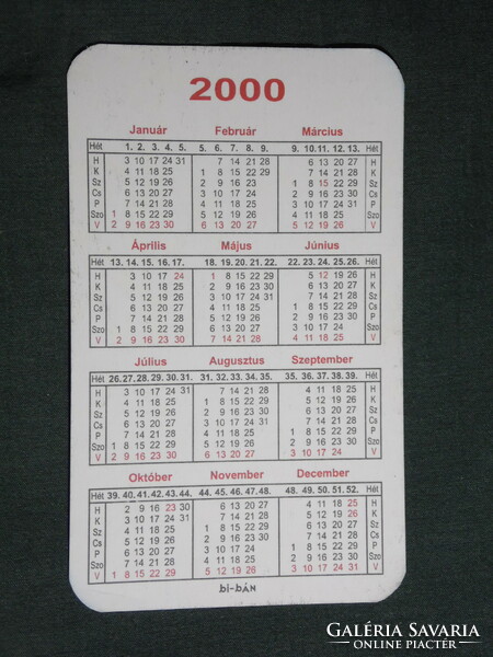 Card calendar, mosaic, dombóvár, kodak, fuji photo shops, omv brand representation, 2000, (6)